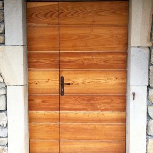 Porte D'entrée Dans Un Chalet à Fillinges